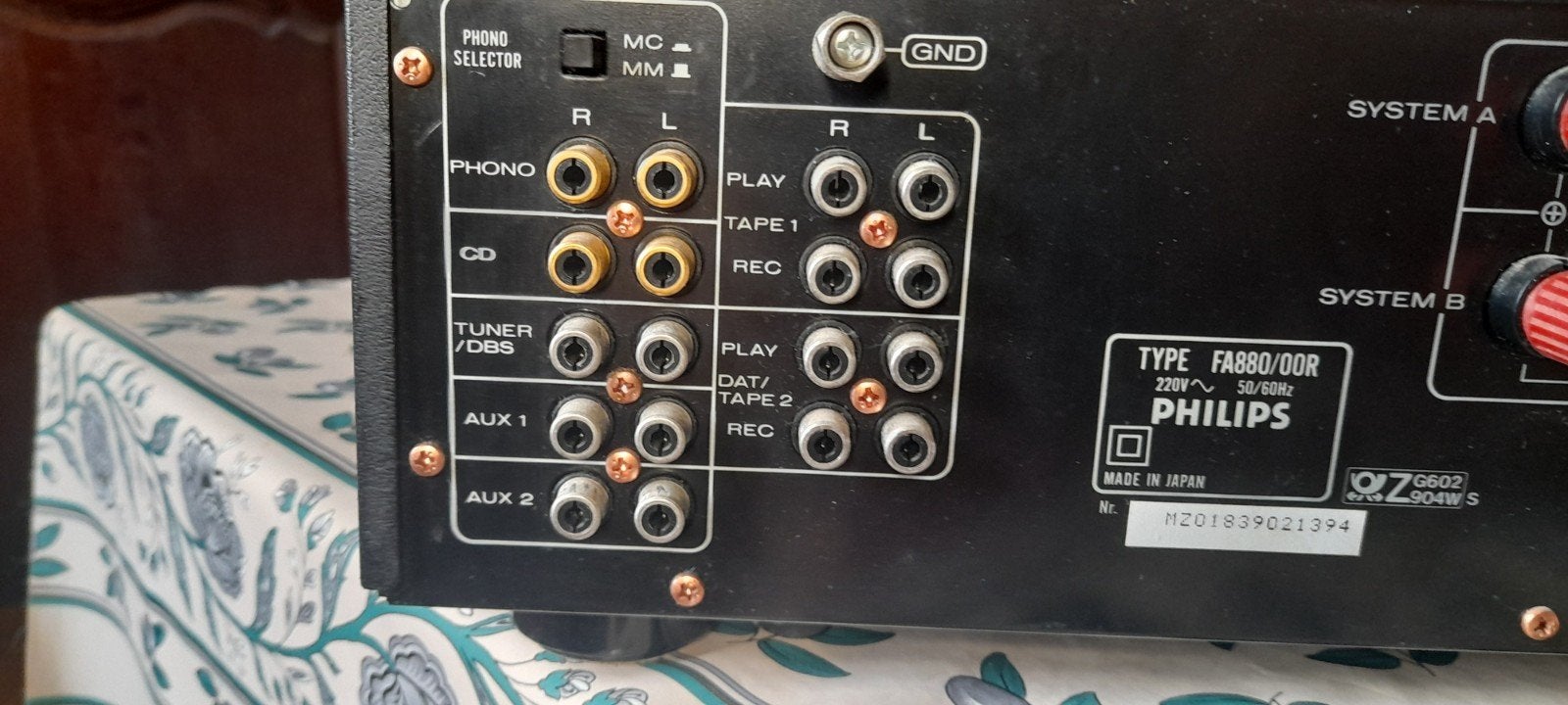 Amplificateur Phillips FA 880., Enlèvement ou Envoi