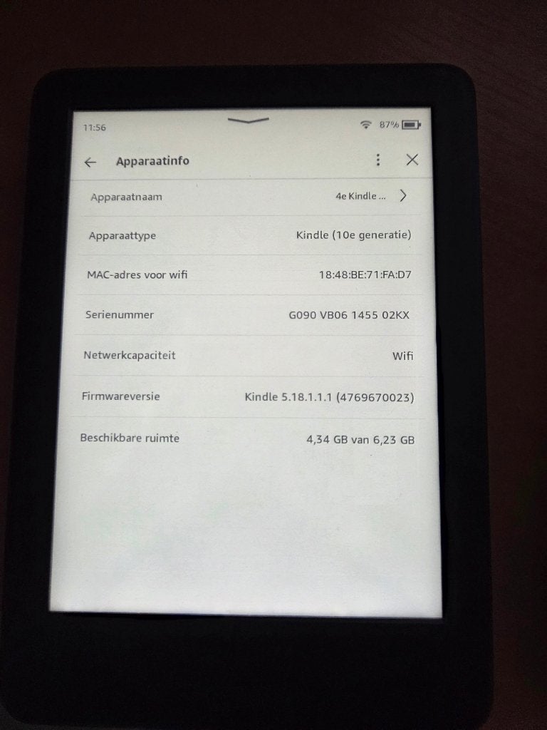 Amazon Kindle Paperwhite 10e génération, Informatique & Logiciels, Enlèvement ou Envoi, 8 GB, Kindle, Utilisé