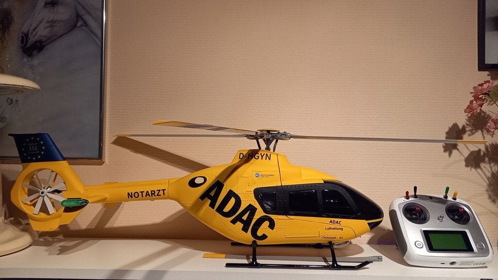 RC Schaal Helikopter EC135, RTF (Ready to Fly), Helikopter, Zo goed als nieuw, Ophalen