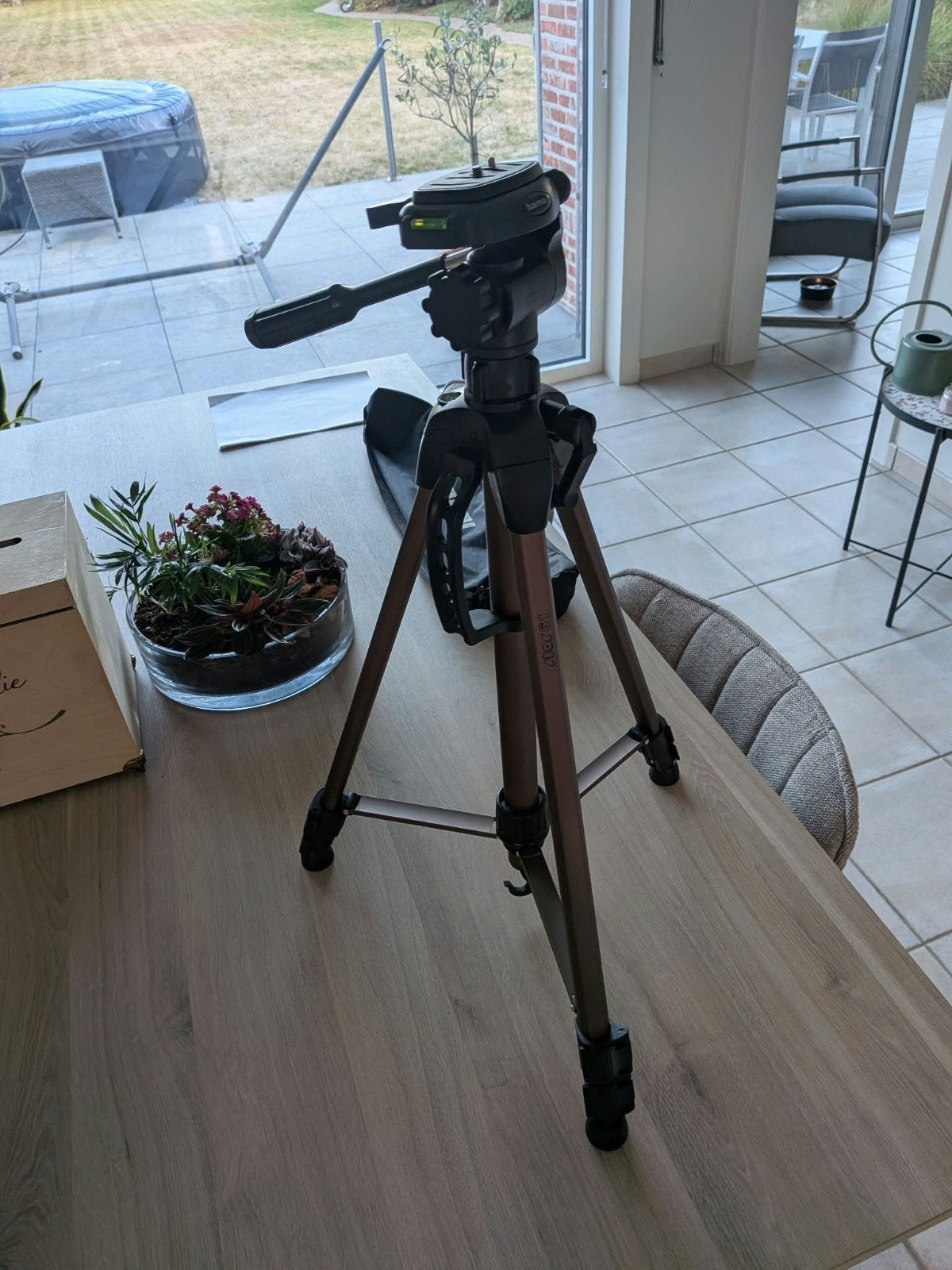statief fototoestel, Audio, Tv en Foto, Fotografie | Statieven en Balhoofden, Ophalen, Zo goed als nieuw, Driepoot, Hama