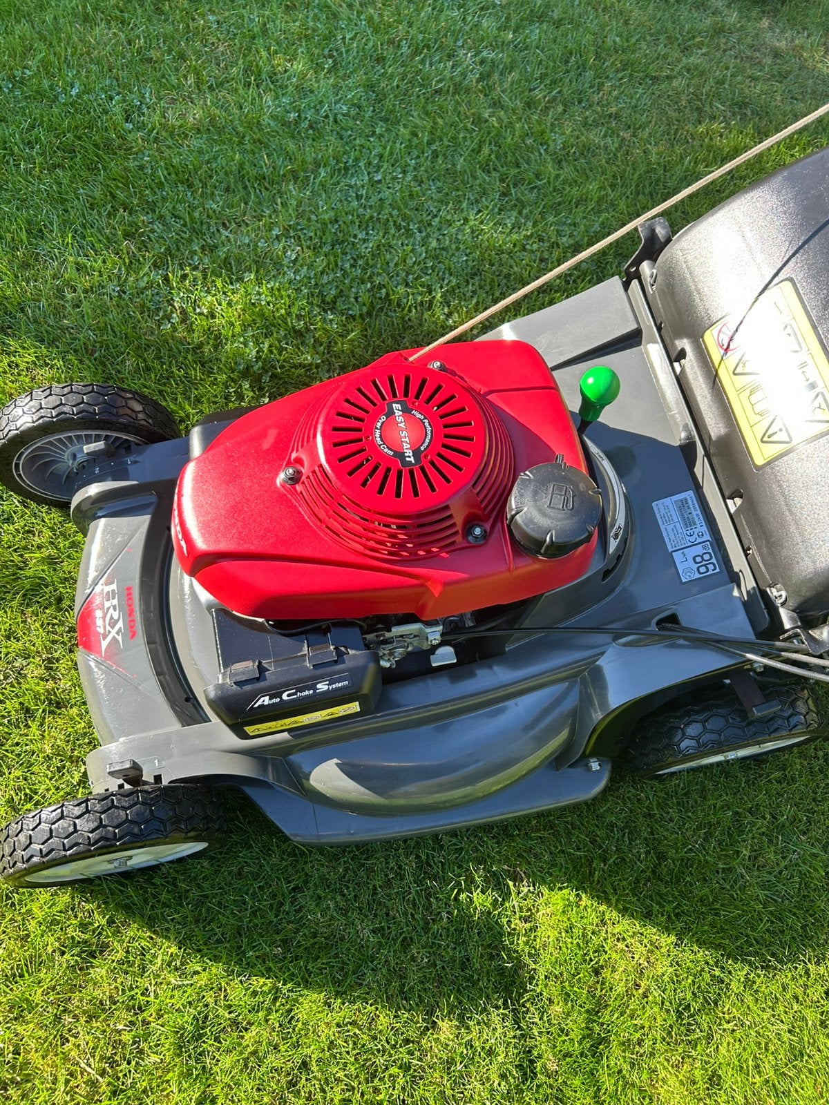 Honda HRX 537 HY Grasmaaier – Hydrostaat, Tuin en Terras, Ophalen, Cirkelmaaier, Zo goed als nieuw, Benzine-grasmaaier