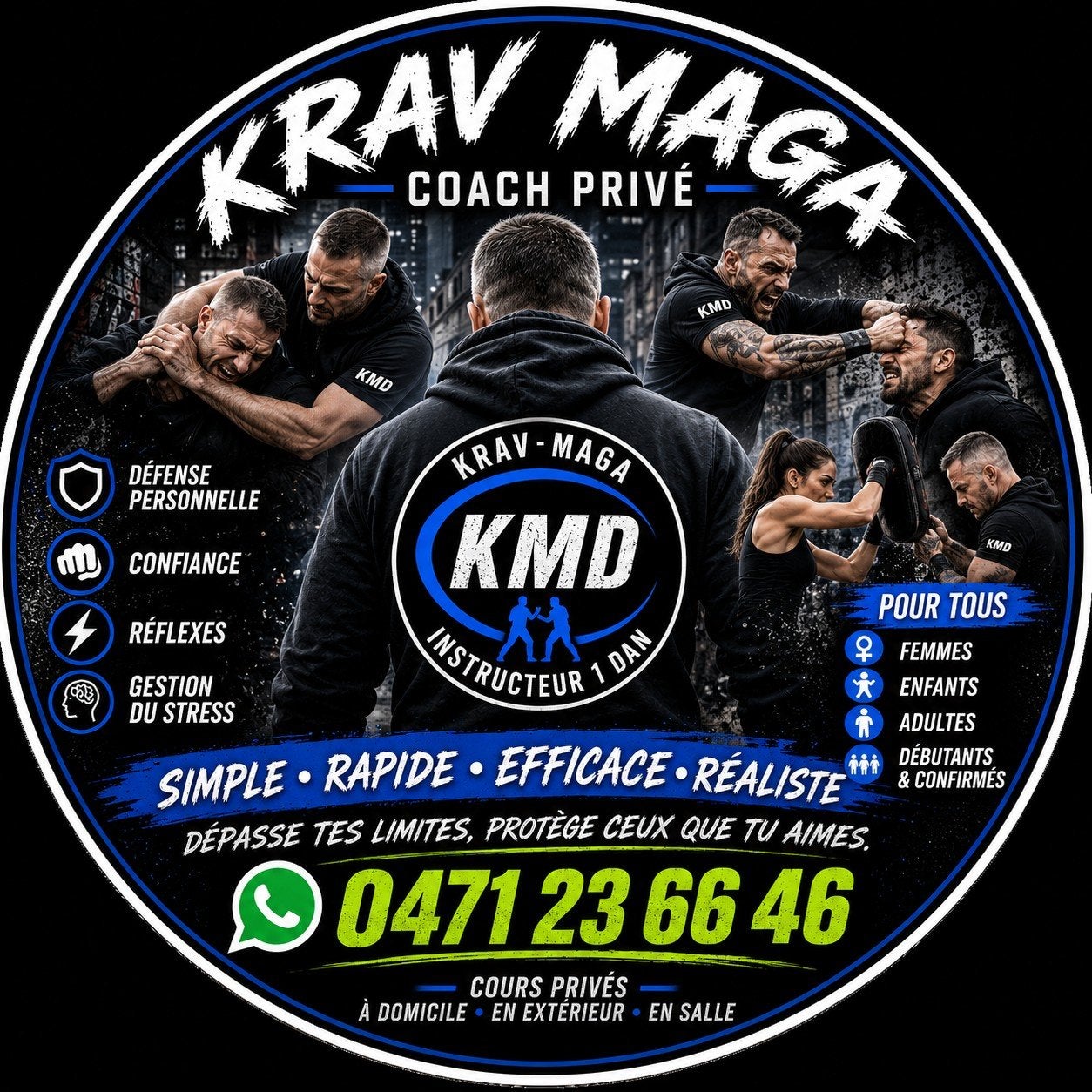 COURS DE KRAV MAGA À DOMICILE OU EN EXTÉRIEUR, Enlèvement ou Envoi
