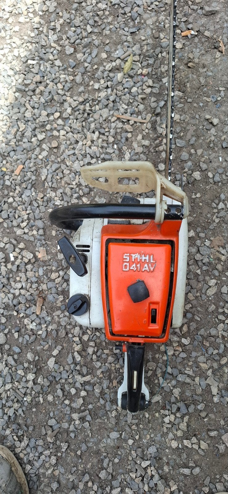 Stihl 041AV kettingzaag. Functioneel., Ophalen