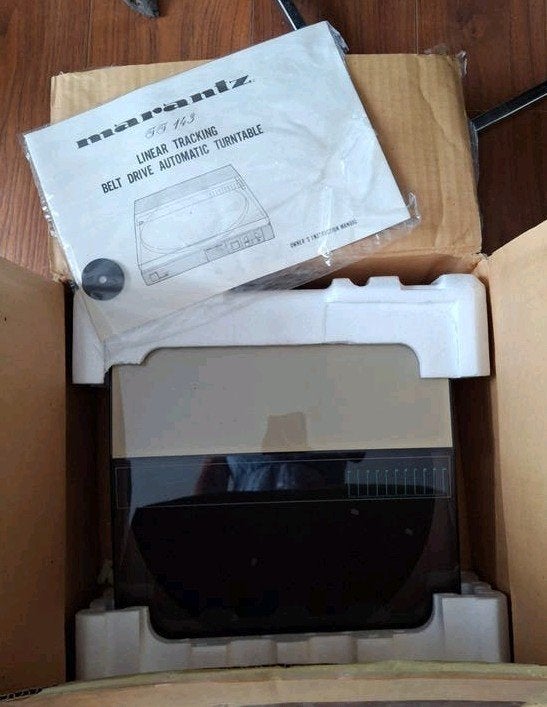 Marantz TT 143 Linear Tracking Belt Drive Platenspeler (Vint, TV, Hi-fi & Vidéo, Enlèvement, Neuf, Tourne-disque