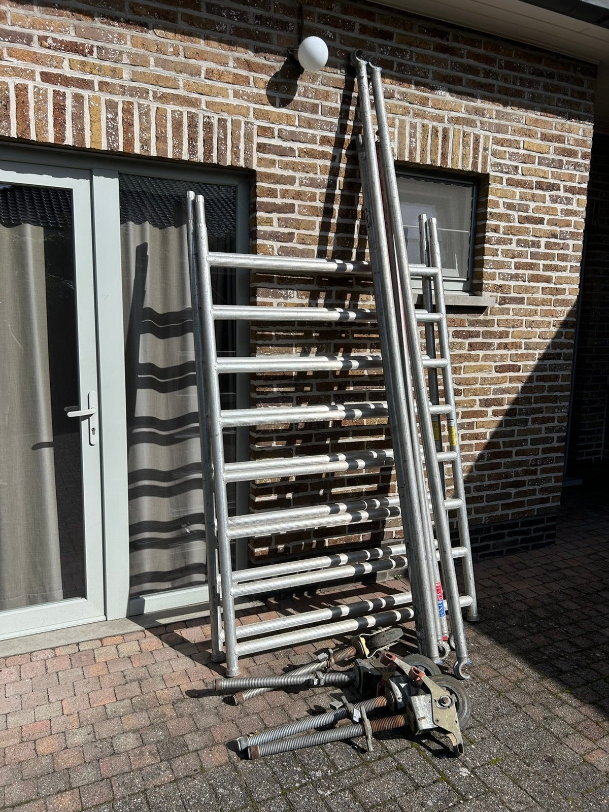 Aluminium stelling (custer), Doe-het-zelf en Bouw, Steigers, Ophalen, Gebruikt
