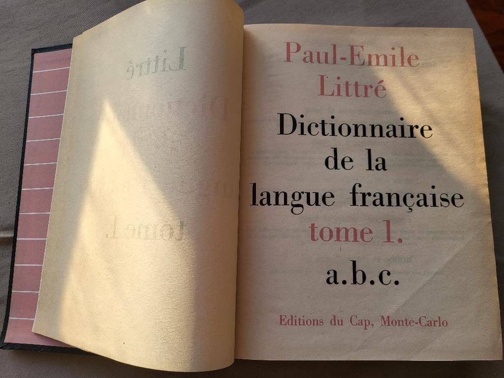 Dictionnaire langue française Littré en 4 vol 1958, Livres, Dictionnaires, Enlèvement ou Envoi, Utilisé, Français