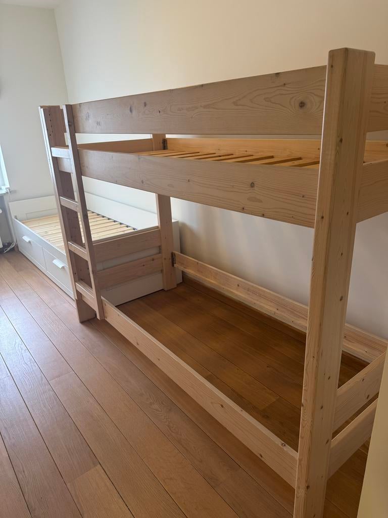 Stapelbed voor matrassen van 200 x 80, Ophalen, Zo goed als nieuw, Stapelbed