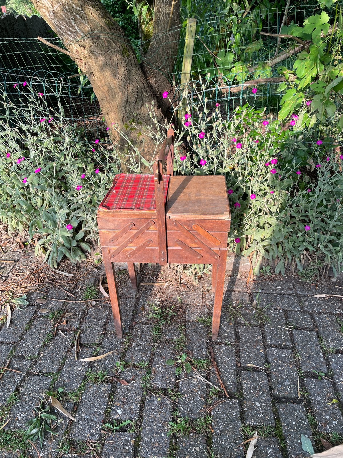 Grote vintage naaidoos, Ophalen, Gebruikt