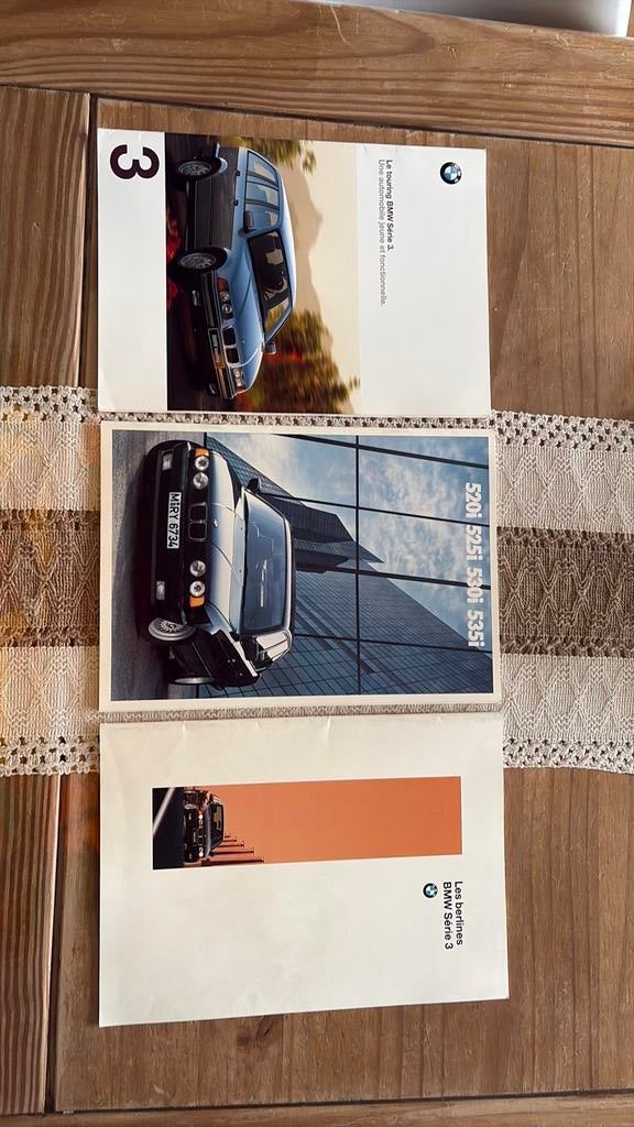 3 depliants BMW d epoque, Enlèvement ou Envoi