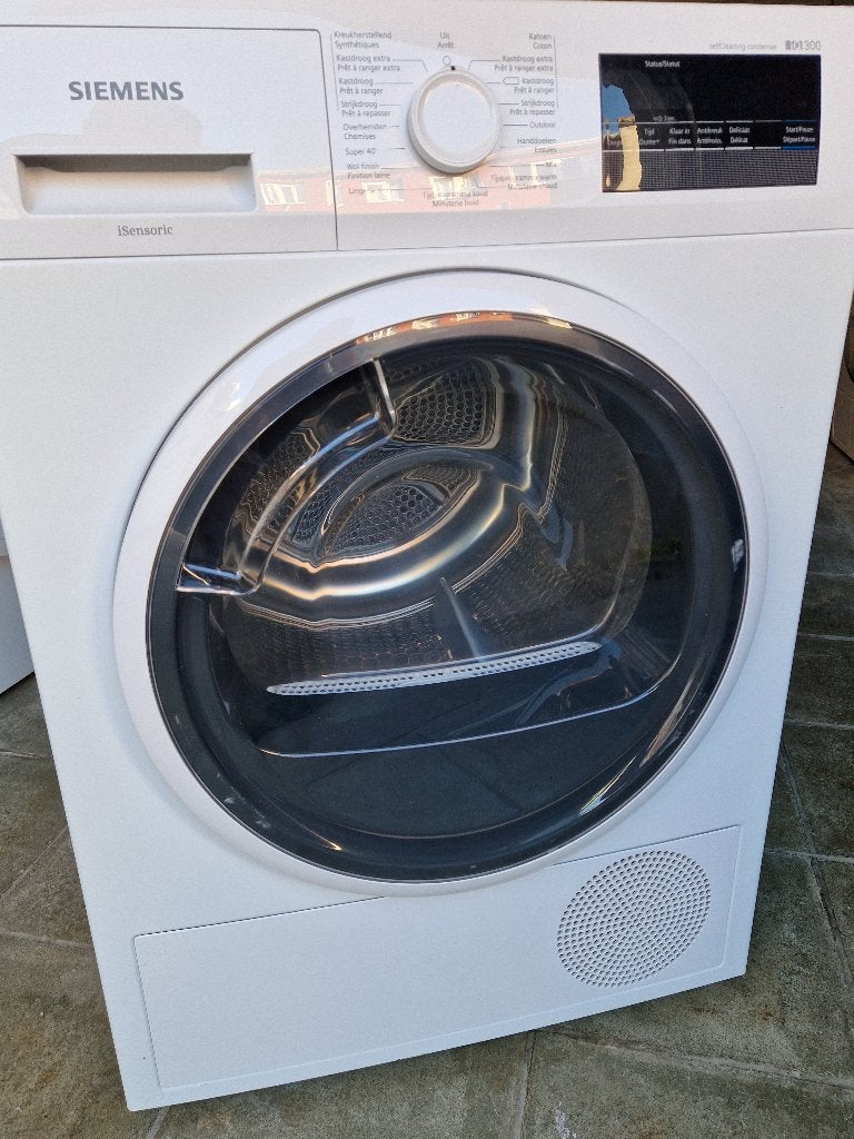 Siemens droger 8kg warmtepomp A ++, Elektronische apparatuur, Droogkasten, Ophalen, Zo goed als nieuw, Voorlader