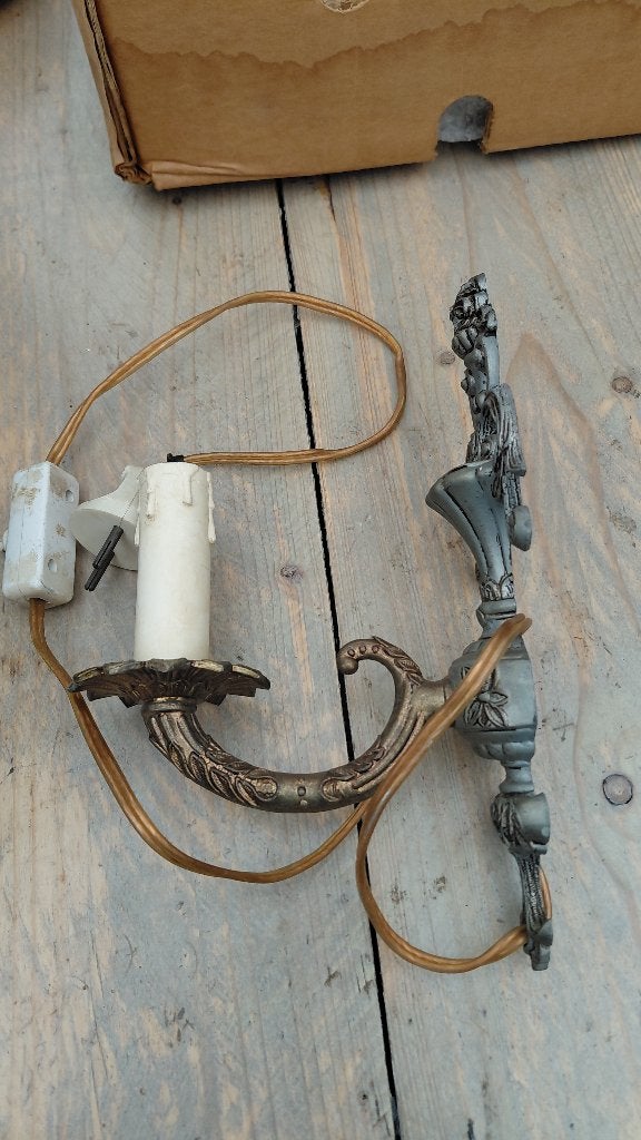 vintage wandlampje, Ophalen of Verzenden