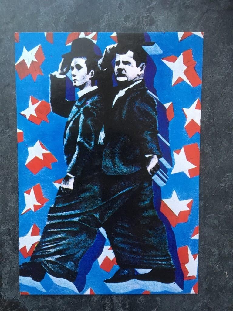 postkaart Laurel en Hardy - Cyril Corre, Ophalen of Verzenden