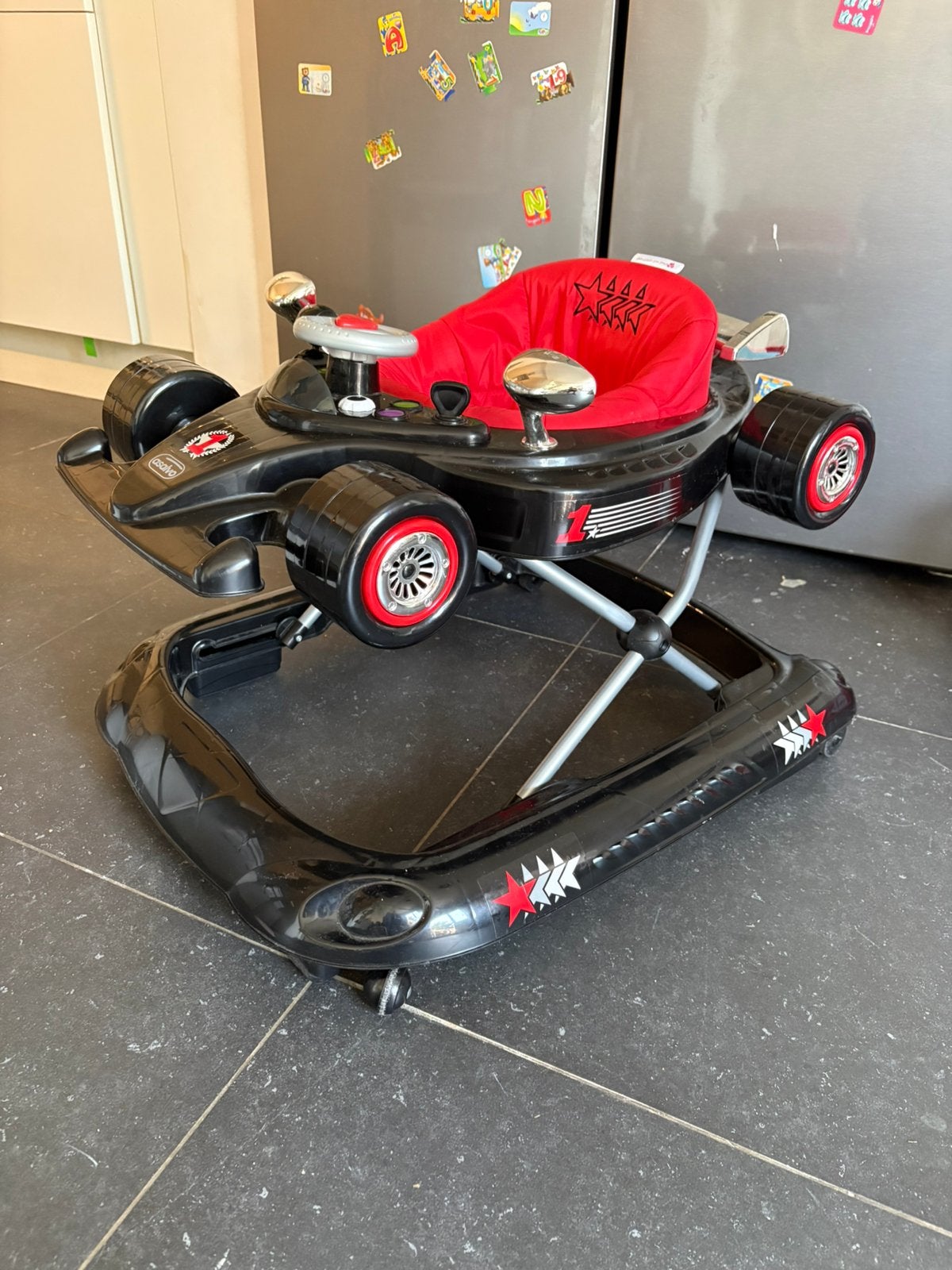 Baby loopstoeltje asalvo F1 met geluid, Ophalen, Zo goed als nieuw, Met geluid