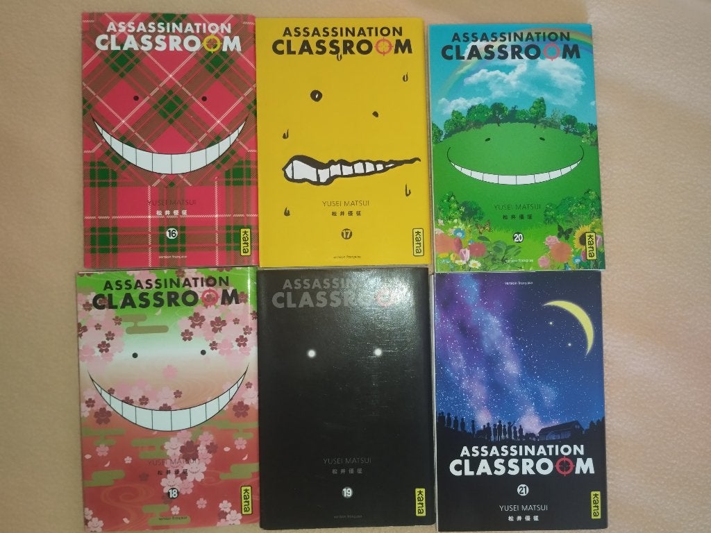 Lot Mangas Assassination Classroom 16 à 21 (Fin Série -Neuf), Livres, Série complète ou Série, Enlèvement, Neuf