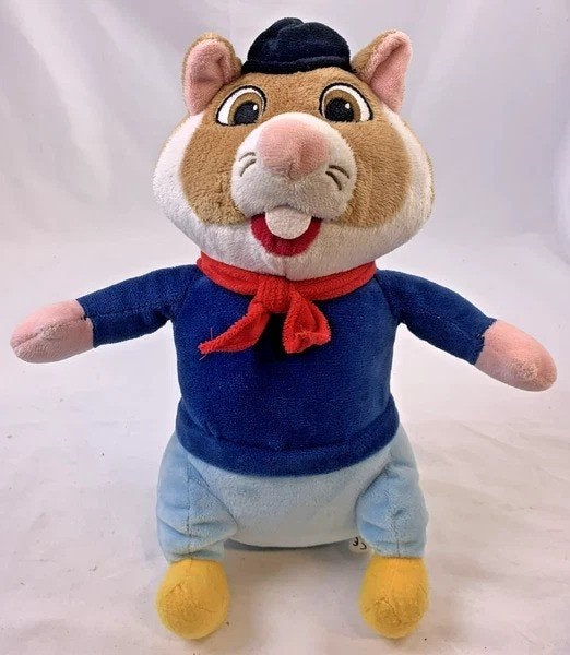 Jouet en peluche Albert Heijn Hamster, costume traditionnel, Bleu, Hamster, Comme neuf, Petit (moins de 20 cm)