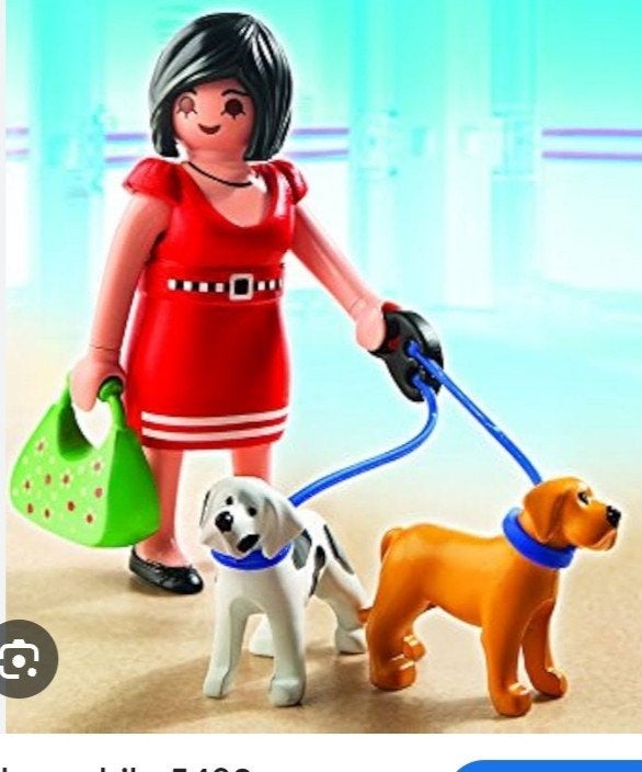 Vrouw met 2 honden, Ophalen, Zo goed als nieuw