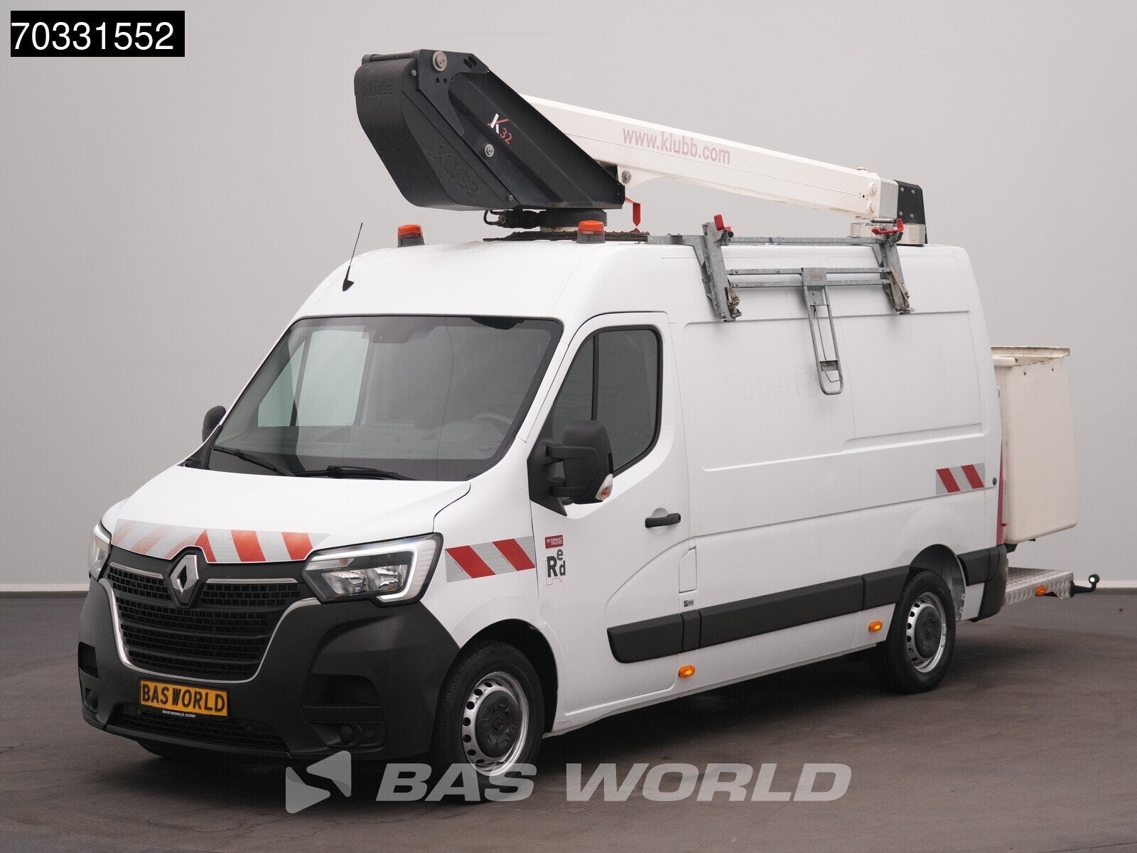 Renault Master 145PK Hoogwerker Klubb K32 Werkhoogte 12,5m L, Auto's, Bestelwagens en Lichte vracht, Stof, Gebruikt, 4 cilinders