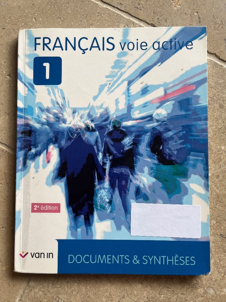 Français voie active 1, Livres, Enlèvement, Secondaire, Français, Van in