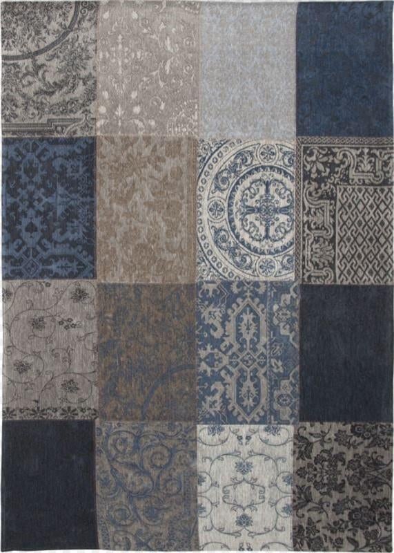 Tapijt / vloerkleed Louis De Poortere – 200 x 280 cm, Ophalen, Blauw, 200 cm of meer, Zo goed als nieuw