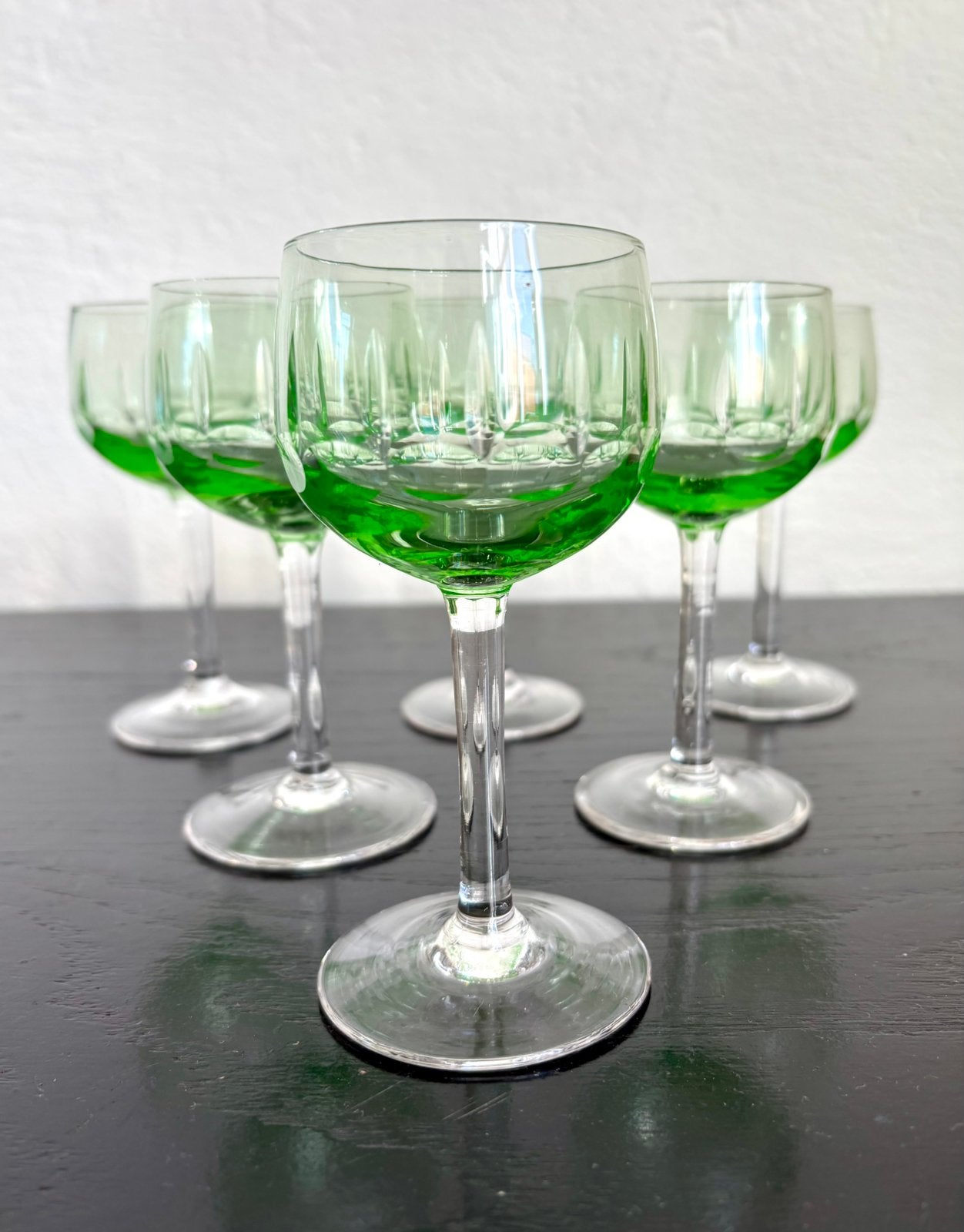 Uranium Glazen set /Val Saint Lambert, Ophalen of Verzenden, Zo goed als nieuw
