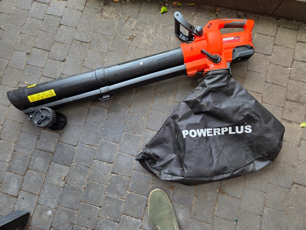 POWER plus 3-in-1 draadloze bladblazer, Ophalen, Zo goed als nieuw, Met opvangzak, Powerplus garden
