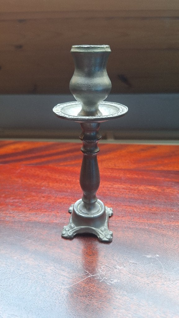 Tinnen kandelaar, Antiek en Kunst, Ophalen