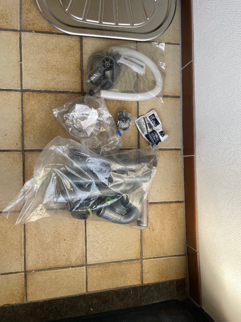 Inox inbouw gootsteen, Ophalen, Nieuw, Zilver