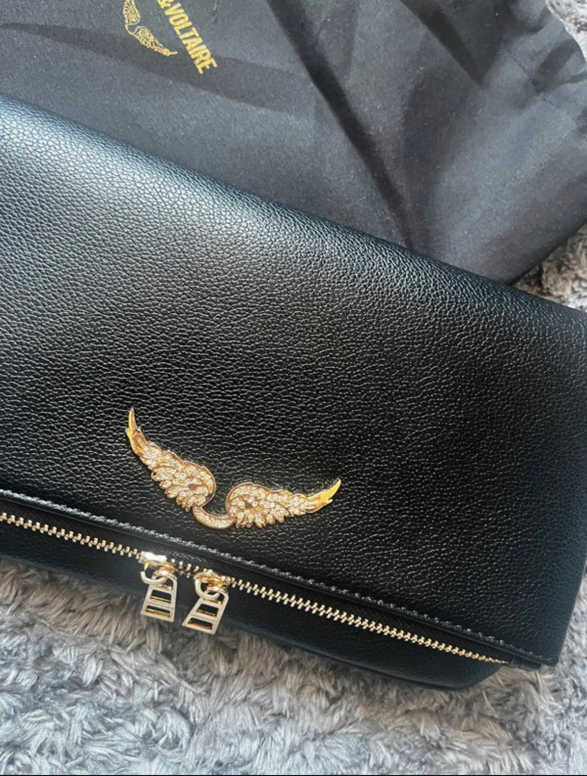 Sac zadig & voltaire logo doré, Envoi, Comme neuf