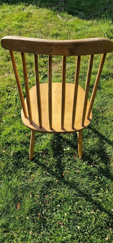 Houten eetkamerstoelen, Huis en Inrichting, Stoelen, Ophalen, Gebruikt, Bruin, Scandinavisch