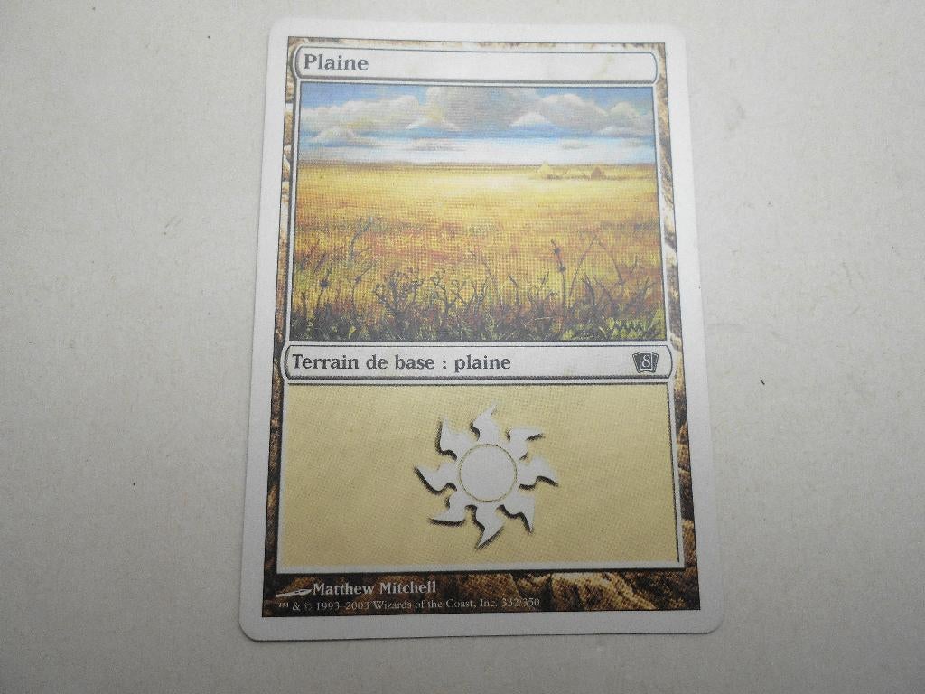 magic card The gathering Terrain de base ,plaine, Ophalen of Verzenden, Nieuw