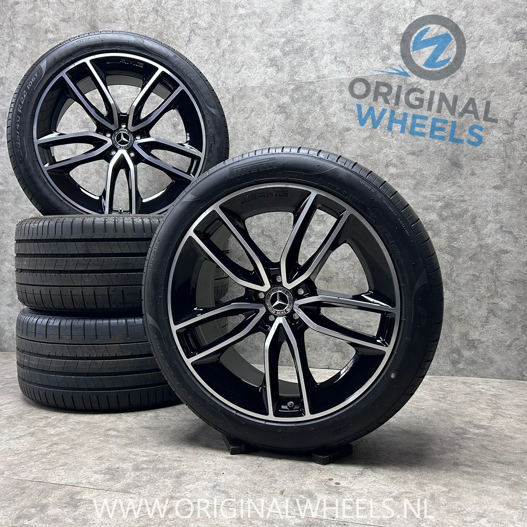 22 inch originele AMG velgen + zomerbanden Mercedes GLE, Auto-onderdelen, Gebruikt, -, 285 mm, -