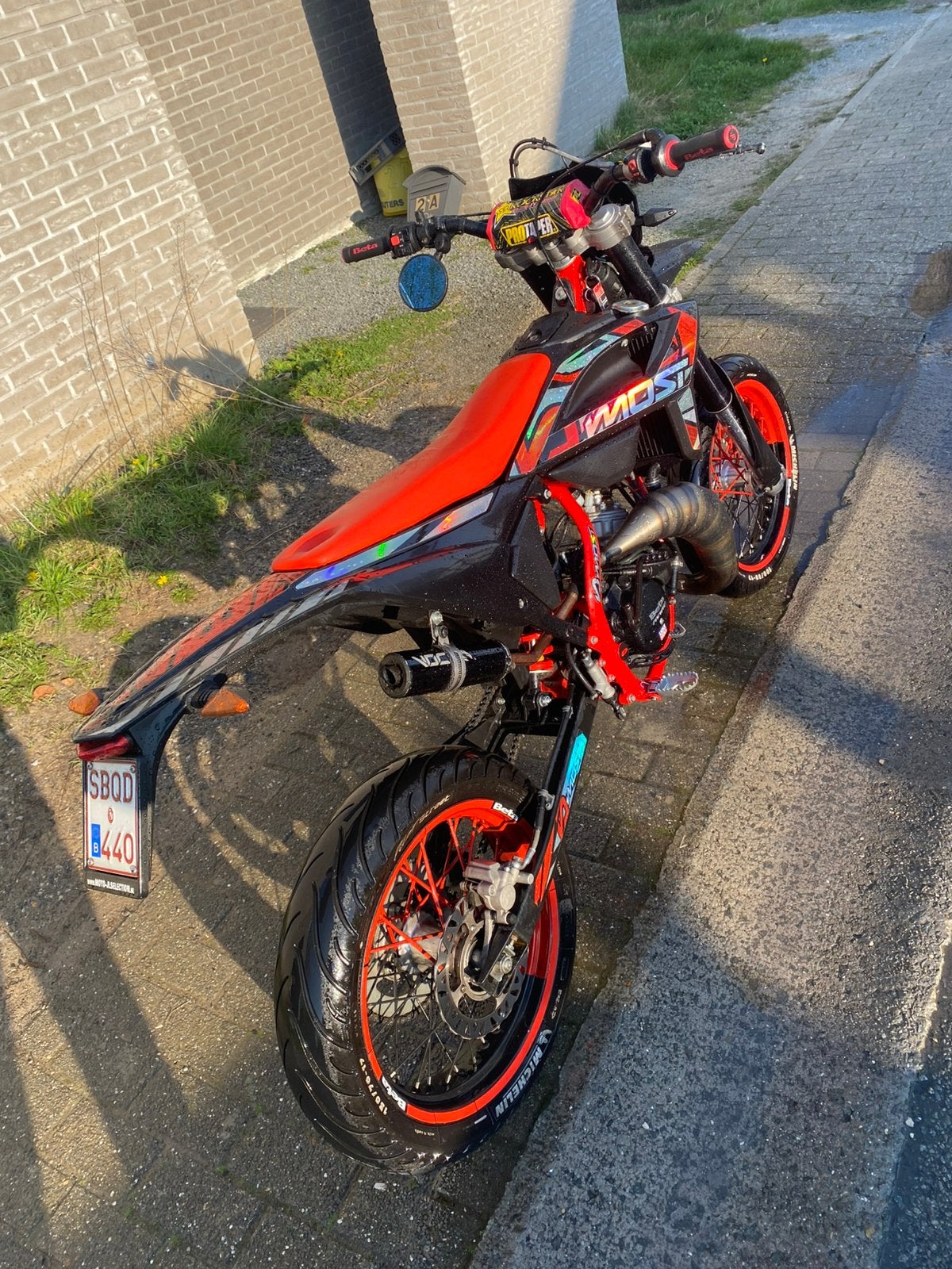 Beta rr 50 supermoto, Ophalen, Klasse B (45 km/u), Zo goed als nieuw