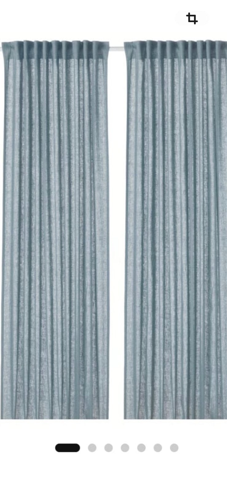 Rideaux 100%lin neuf, IKEA, Enlèvement ou Envoi, Comme neuf, Bleu