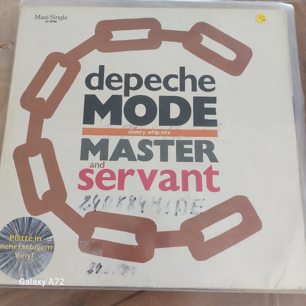 depeche mode master and servant coloured vinyl 12 inch maxi, 12 pouces, Enlèvement ou Envoi, 1980 - 1989, Utilisé