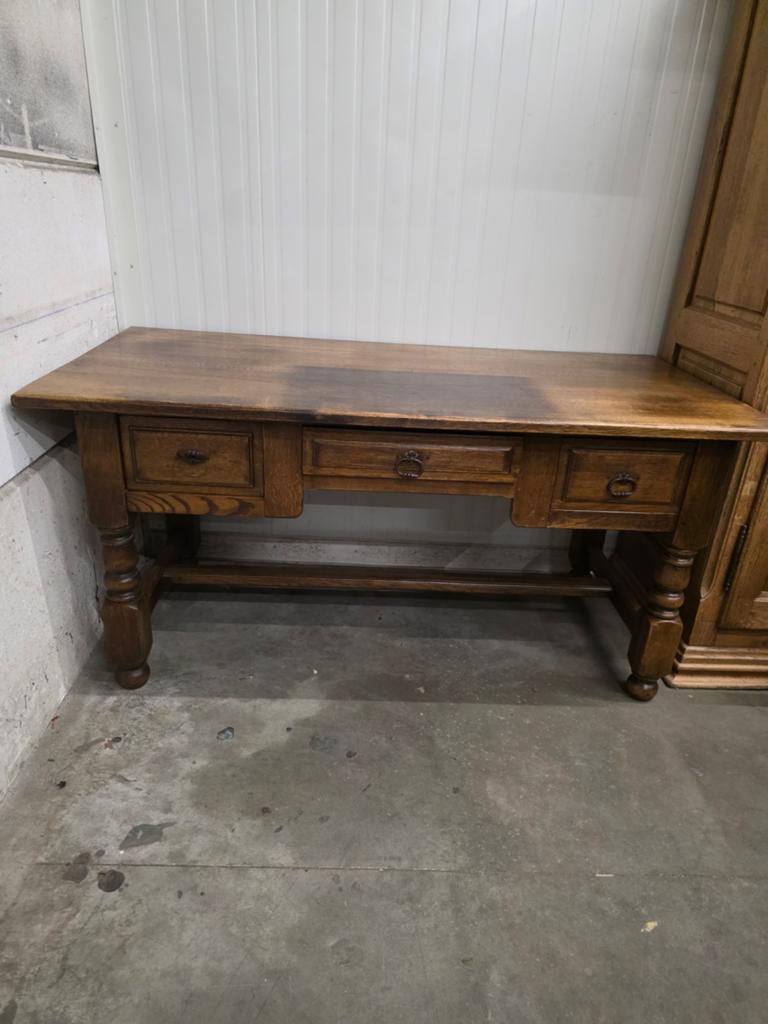 Mooie massief houten sidetable / schrijftafel met klassieke, Ophalen