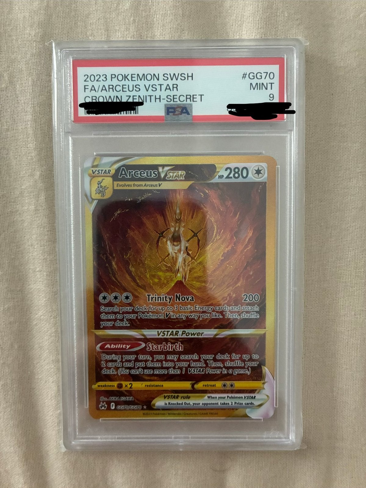 Arceus Vstar psa 9, Ophalen, Zo goed als nieuw, Losse kaart