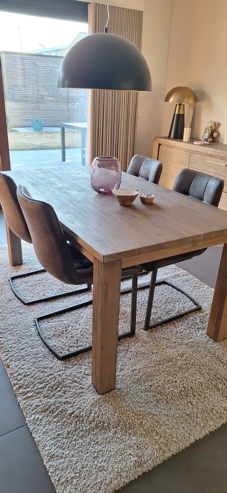 Tafel en 4 stoelen, Henders & Hazel. Perfecte staat, Huis en Inrichting, Ophalen