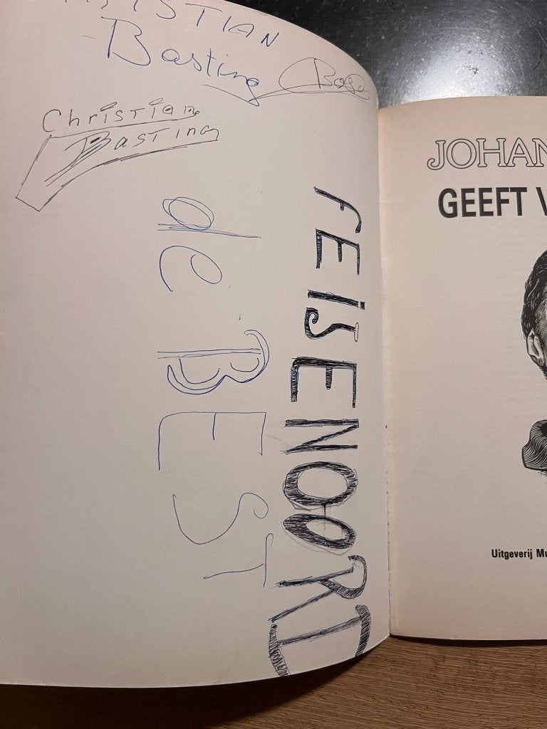 Johan Cruyff geeft voetballes strip, Gebruikt, Geen idee, Ophalen of Verzenden, Geen idee