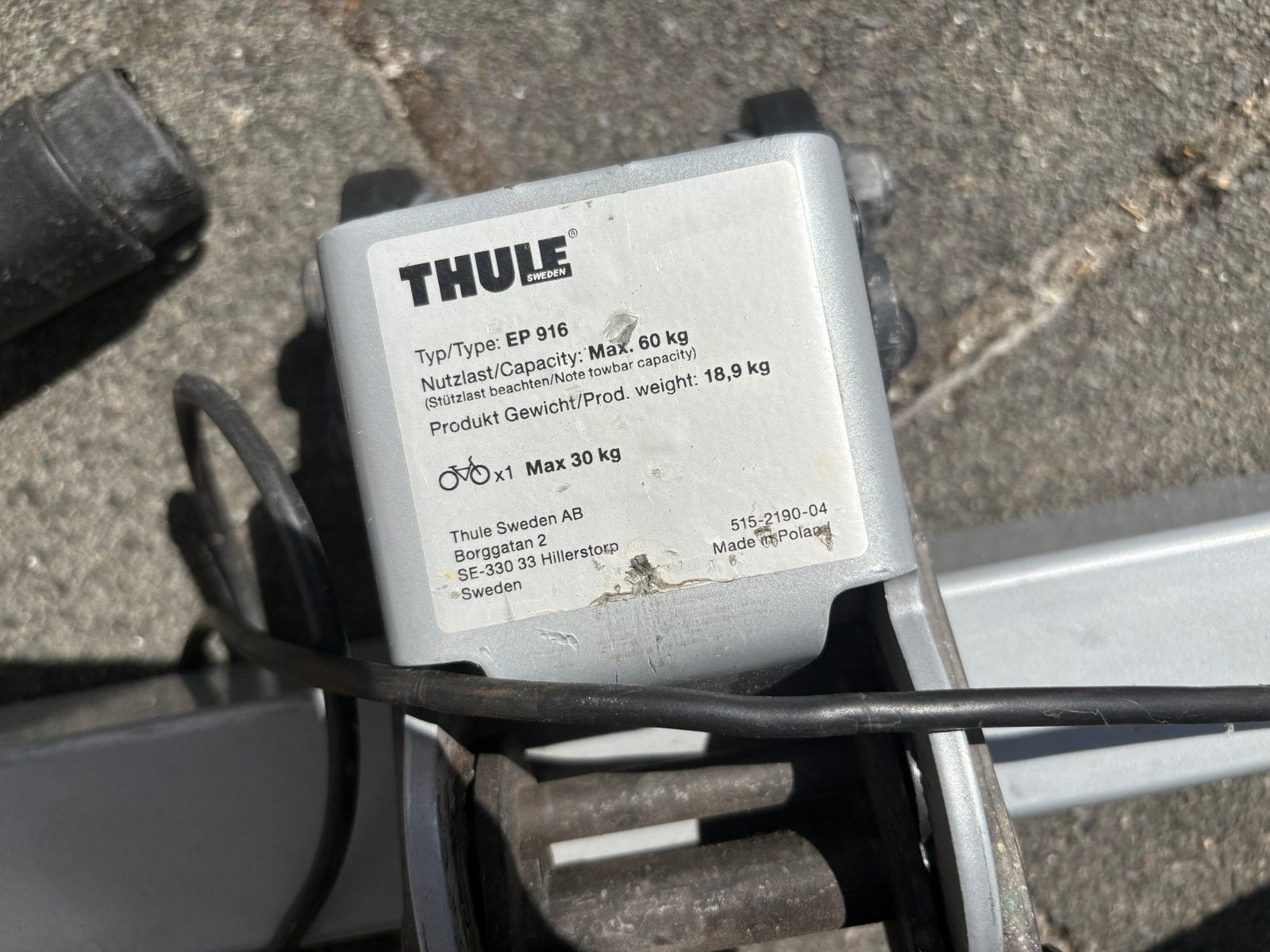 Fietsdrager thule, Ophalen, Zo goed als nieuw