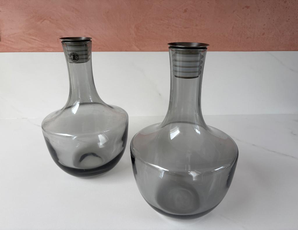 Carafe en verre fumé IKEA Hamta, Maison & Meubles, Uni, Verre ou Verres, Comme neuf, Verre