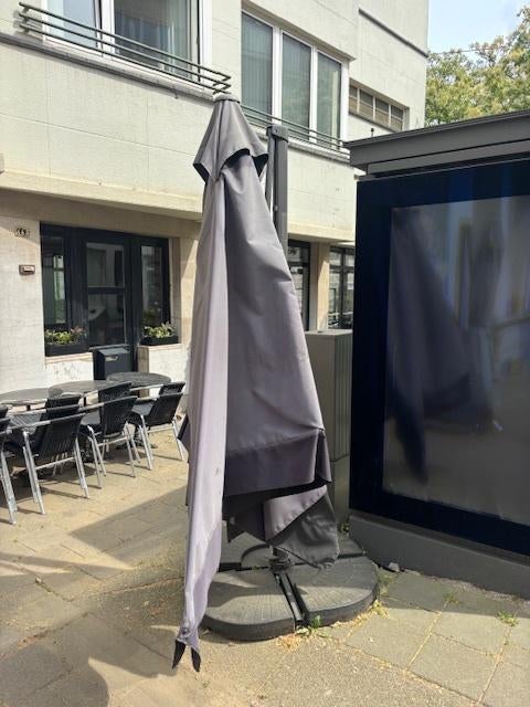 Parasols horeca terras, Tuin en Terras, Ophalen, Gebruikt, Verstelbaar, Parasolvoet