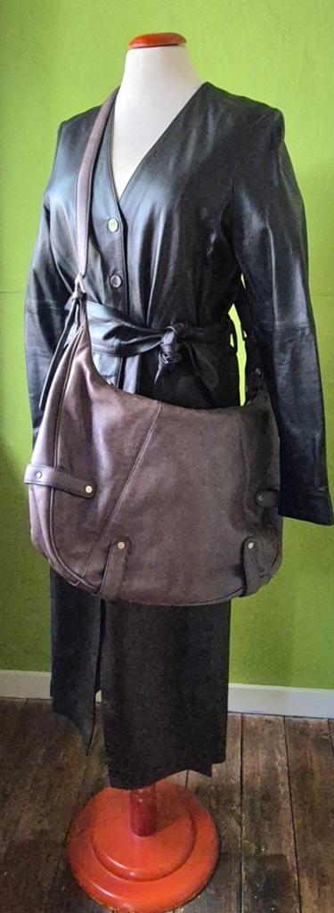 Claudia Sträter kalfsleren tas, Handtassen en Accessoires, Tassen | Damestassen, Ophalen of Verzenden