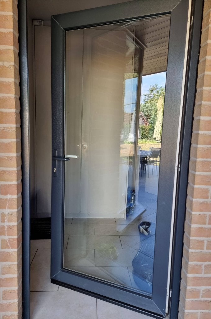 Porte extérieure - double vitrage - très bon état, Enlèvement, Utilisé, Verre, Porte extérieure