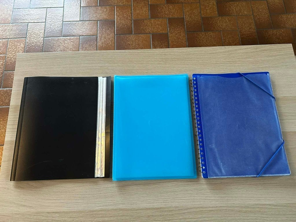 Lot de trois fardes à glissières, Divers, Enlèvement, Utilisé