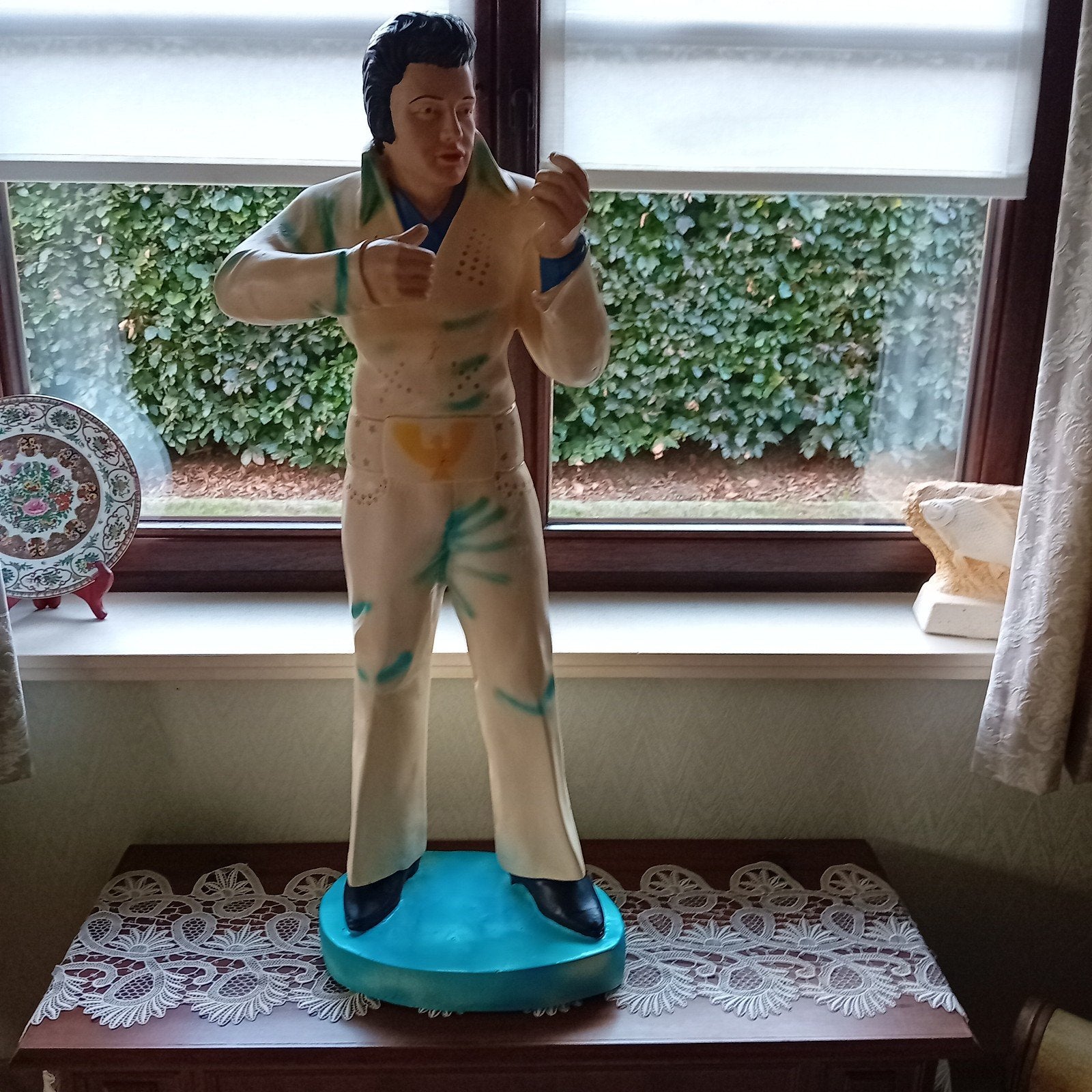 beeld Elvis Presley in polyresine 1meter, Verzamelen, Ophalen, Gebruikt