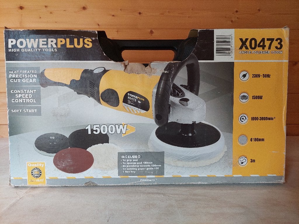 PowerPlus haakse poliermachine X0473 1500W, Autos : Divers, Produits d'entretien, Enlèvement