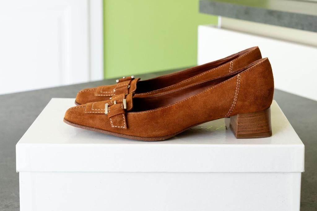 Schoenen, merk Alberto Gozzi, NIEUW, maat 35,5, Schoenen met lage hakken, Bruin, Verzenden, Nieuw