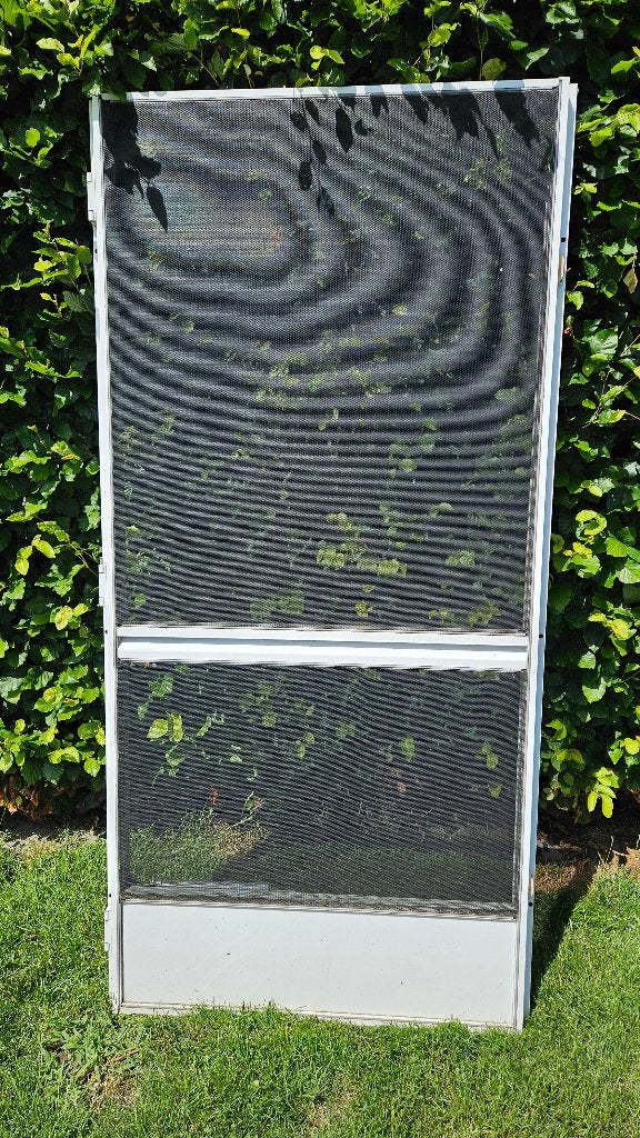 Vliegendeur, Doe-het-zelf en Bouw, Deuren en Vliegenramen, Gebruikt, Hordeur, Metaal, 200 tot 215 cm