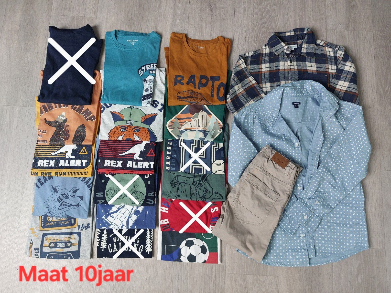 Pakket 2 jongenskledij maat 10 jaar, Enlèvement ou Envoi, Comme neuf, Taille 140