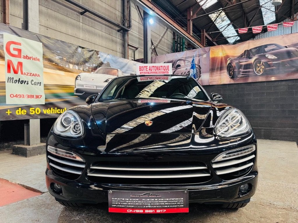 Porsche Cayenne 3.0D V6 Platinum Pack Chrono lederen GPS, Automaat, Zwart, Leder, 5 deurs